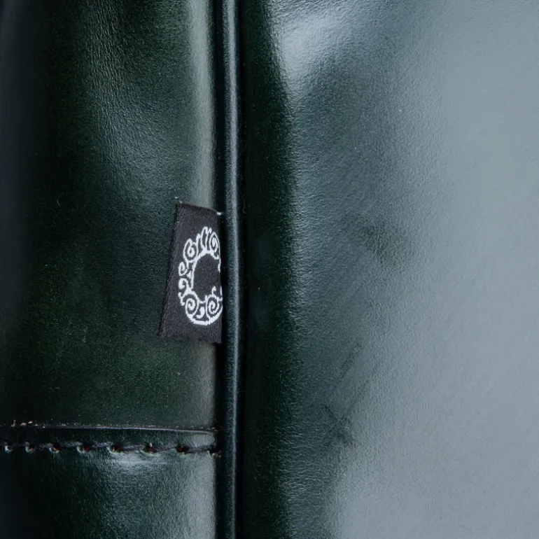Croots Bridle Leather Traveller Racing Green Bag