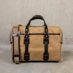 Croots Laptop bag Waxed Vintage Canvas Sand