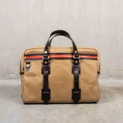 Croots Laptop bag Waxed Vintage Canvas Sand