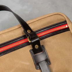 Croots Laptop bag Waxed Vintage Canvas Sand