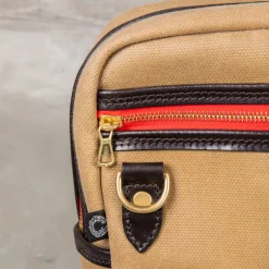 Croots Laptop bag Waxed Vintage Canvas Sand