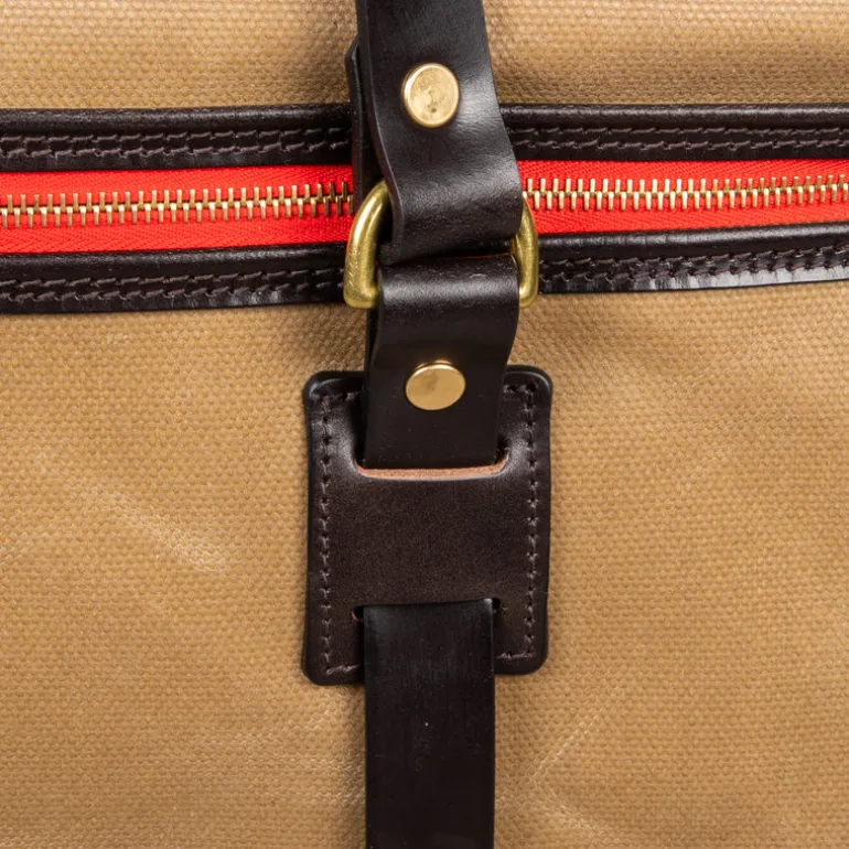 Croots Laptop bag Waxed Vintage Canvas Sand