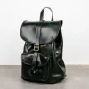 Croots Malton Bridle leather Rucksack Racing Green