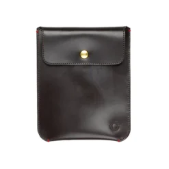 Croots Malton Bridle leather Mini I pad sleeve Dark havana