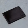 Croots Malton Bridle Leather Credit Card Holder Dark Havana