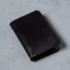 Croots Malton Bridle Leather Passport Wallet Dark Havana