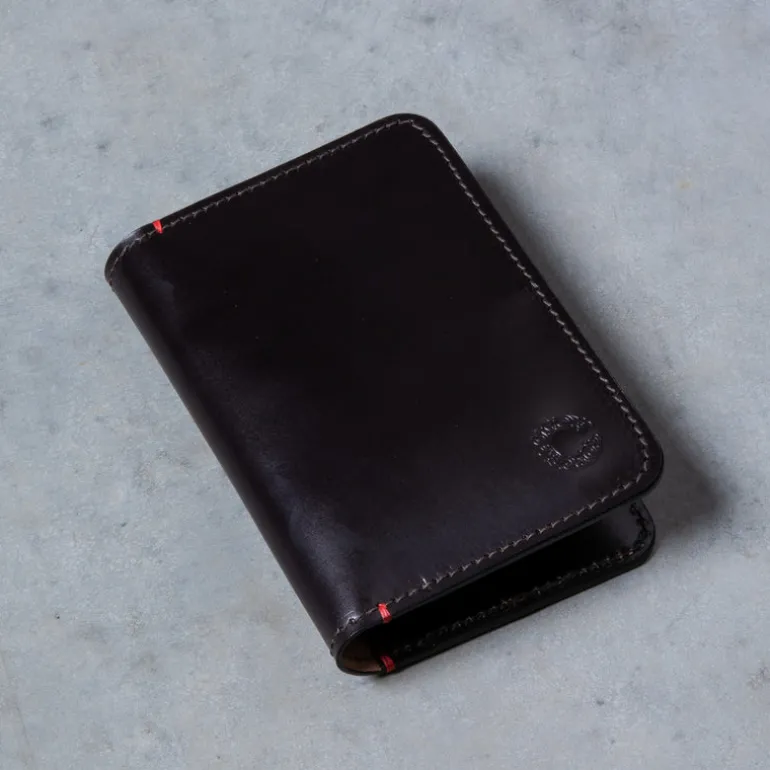 Croots Malton Bridle Leather Passport Wallet Dark Havana