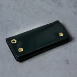Croots Malton Bridle Leather Worker Wallet Racing Green