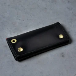 Croots Malton Bridle Leather Worker Wallet Black
