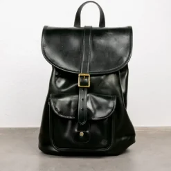 Croots Malton Bridle leather Rucksack Racing Green