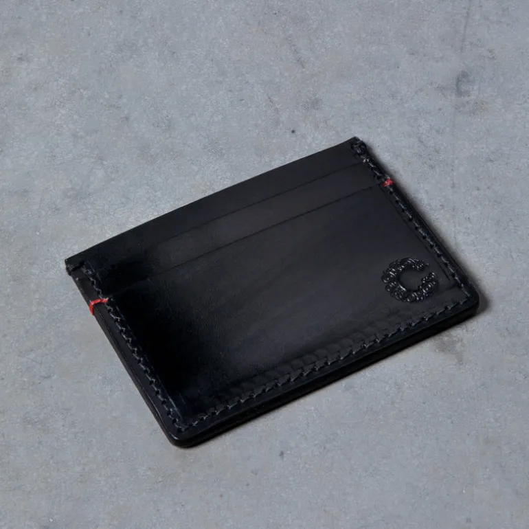 Croots Malton Bridle Leather Credit Card Holder Dark Havana