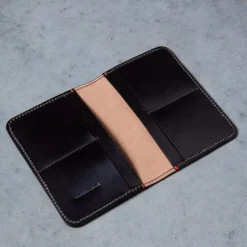 Croots Malton Bridle Leather Passport Wallet Dark Havana
