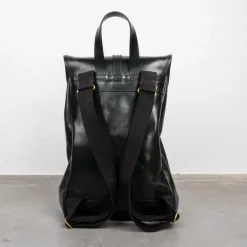 Croots Malton Bridle leather Rucksack Racing Green