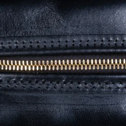 Croots Malton Bridle Leather Wash Bag Black