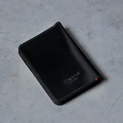 Croots Malton Bridle Leather Passport Wallet Black