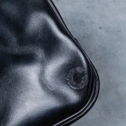 Croots Malton Bridle Leather Wash Bag Black