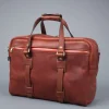 Croots Vintage leather traveller bag port