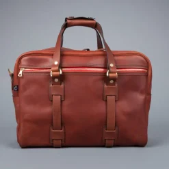 Croots Vintage leather traveller bag port