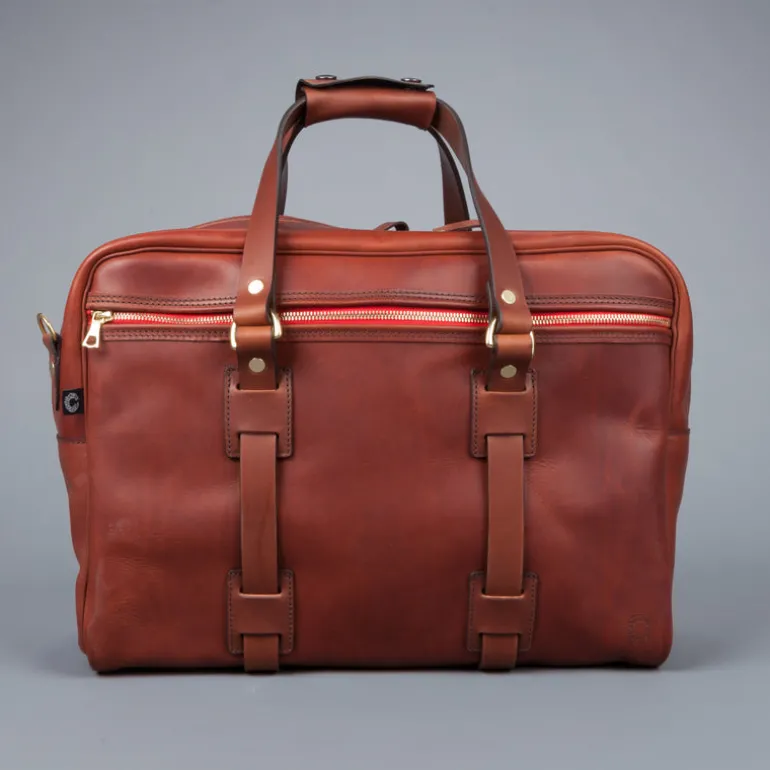 Croots Vintage leather traveller bag port