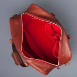 Croots Vintage leather traveller bag port