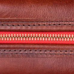 Croots Vintage Leather Wash Bag Port