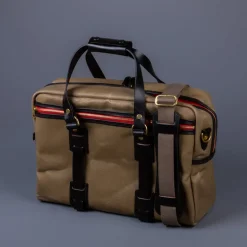 Croots Vintage Waxed Canvas Traveller Bag Sand