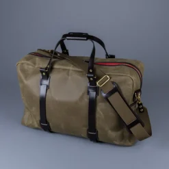 Croots Vintage Waxed Canvas Holdall Olive - Large