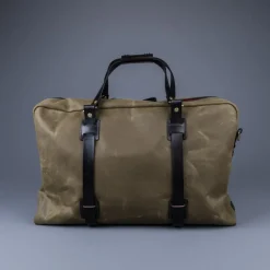 Croots Vintage Waxed Canvas Holdall Olive - Large