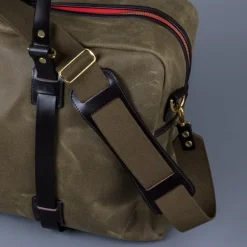 Croots Vintage Waxed Canvas Holdall Olive - Large