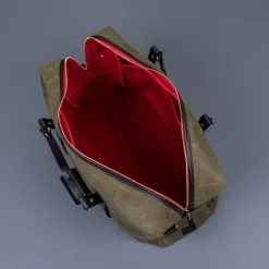 Croots Vintage Waxed Canvas Holdall Olive - Large