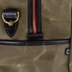 Croots Vintage Waxed Canvas Holdall Olive - Large