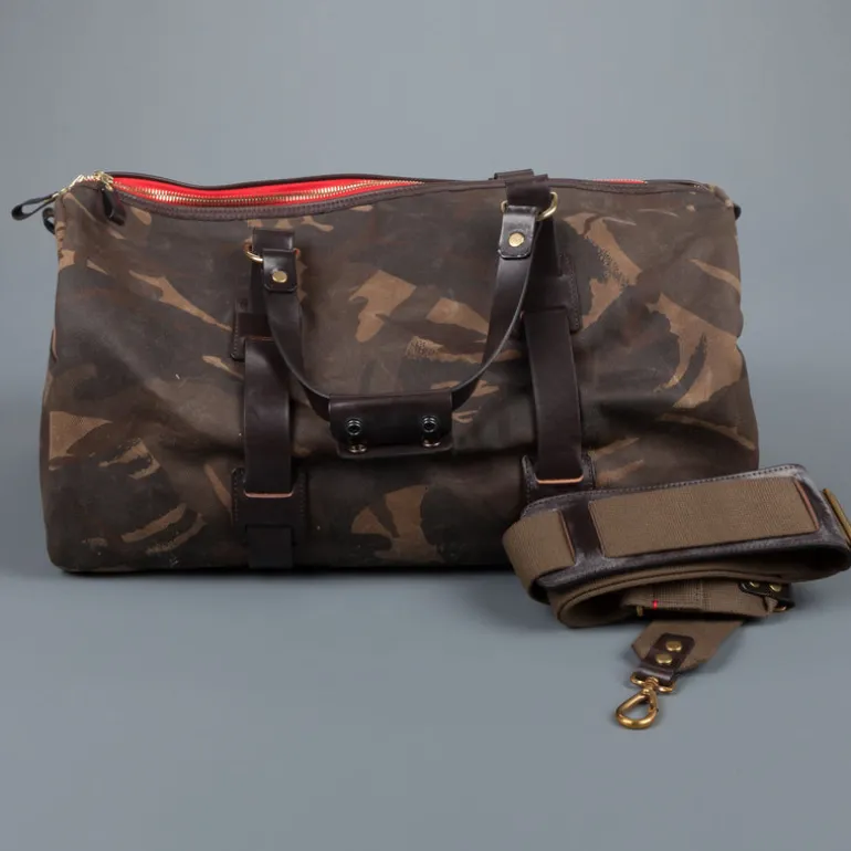 Croots Waxed Camo Duffle Holdall