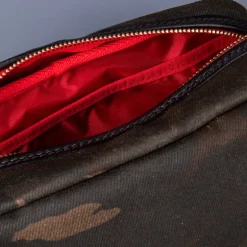 Croots Waxed Canvas Wash Bag Camo