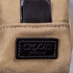 Croots Waxed Canvas Wash Bag Sand