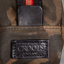 Croots Waxed Canvas Wash Bag Camo