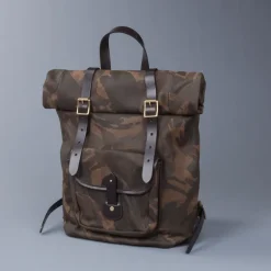Croots X Frans Boone Canvas Rolltop Backpack Camo