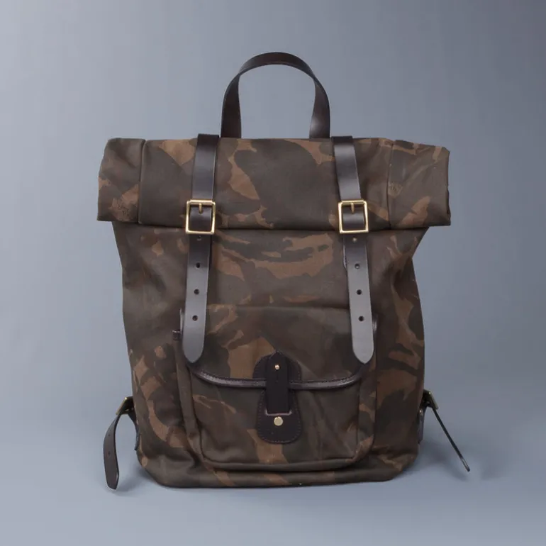 Croots X Frans Boone Canvas Rolltop Backpack Camo