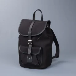 Croots X Frans Boone Dalby Canvas Drawstring Rucksack Black