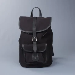 Croots X Frans Boone Dalby Canvas Drawstring Rucksack Black