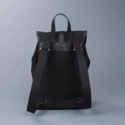 Croots X Frans Boone Dalby Canvas Drawstring Rucksack Black