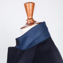 De Petrillo Benny Wool and Cashmere Jersey Jacket Blu Notte