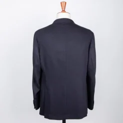 De Petrillo Benny Wool and Cashmere Jersey Jacket Blu Notte