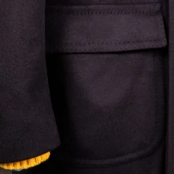 De Petrillo Cashmere Double Breasted Overcoat Navy per Frans Boone