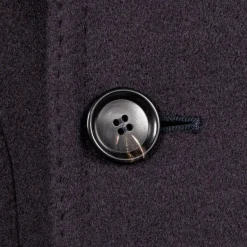 De Petrillo Cashmere Double Breasted Overcoat Navy per Frans Boone
