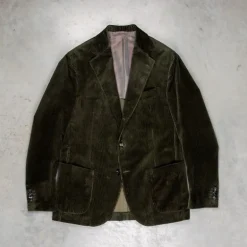 De Petrillo Posillipo Corduroy Jacket Verde Marcio Scuro