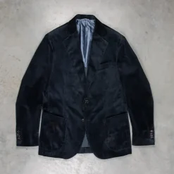 De Petrillo Posillipo Corduroy Jacket Blu Notte