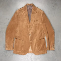 De Petrillo Posillipo Corduroy Jacket Beige Cerbiatto