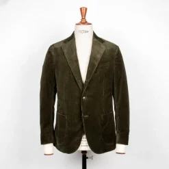 De Petrillo Posillipo Corduroy Jacket Verde Marcio Scuro