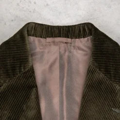 De Petrillo Posillipo Corduroy Jacket Verde Marcio Scuro