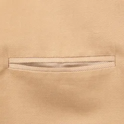 De Petrillo Posillipo Cotton and Linen Suit camel